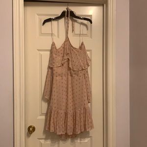 *Topshop halter off the shoulder dress